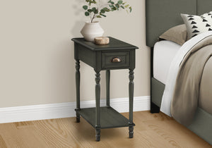 Zurich Dark Green Veneer End Table | Ortholuxe Home - Photo 2