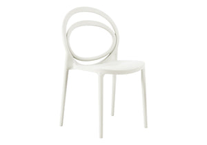 Bruges White Stacking Dining Chair Outdoor Chair | Ortholuxe Home - Photo 2