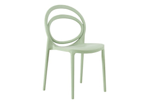 Bruges Green Stacking Dining Chair Outdoor Chair | Ortholuxe Home - Photo 2
