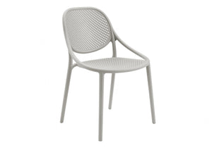 Ghent Grey Stacking Dining Armchair Outdoor Chair | Ortholuxe Home - Photo 2