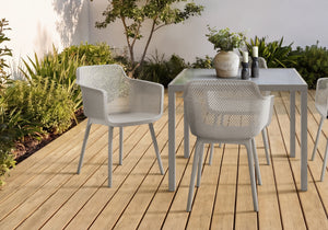 Delft Grey Dining Armchair Outdoor Chair | Ortholuxe Home