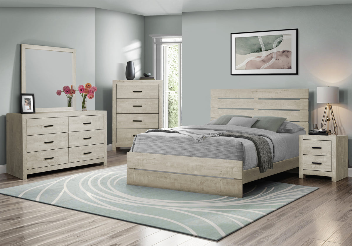 Sicily Bleached Oak Bedroom Set | Ortholuxe Home