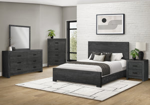 Palermo Graphite Grey Wood Bedroom Set | Ortholuxe Home