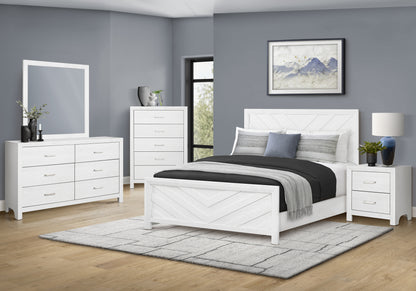 Trieste White Oak Bedroom Set | Ortholuxe Home