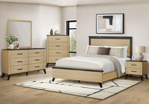 Modena Light Oak Bedroom Set | Ortholuxe Home