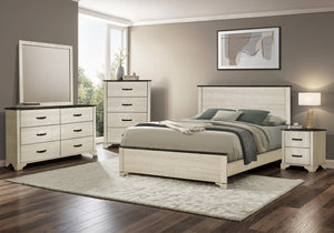 Turin Bleached Oak & Oak Bedroom Set | Ortholuxe Home