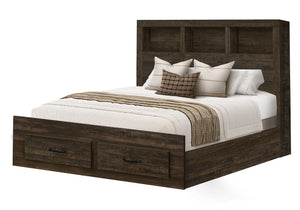 Pisa Rustic Oak Wood Bedroom Set | Ortholuxe Home - Photo 2