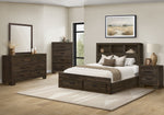 Pisa Rustic Oak Wood Bedroom Set | Ortholuxe Home