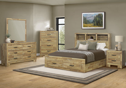 Pisa Medium Oak Wood Bedroom Set | Ortholuxe Home
