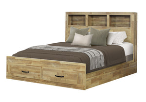Pisa Medium Oak Wood Bedroom Set | Ortholuxe Home - Photo 2