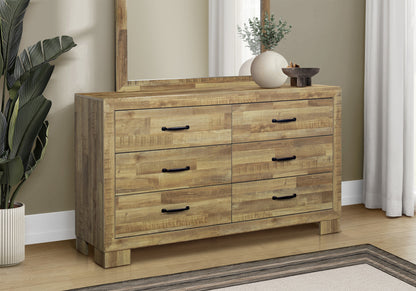 Pisa 6 Drawer Dresser Bedroom Set | Ortholuxe Home