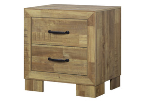 Pisa 2 Drawer & Medium Oak Nightstand | Ortholuxe Home - Photo 2