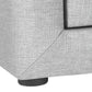 Aurora Grey Linen Nightstand | Ortholuxe Home - Photo 11