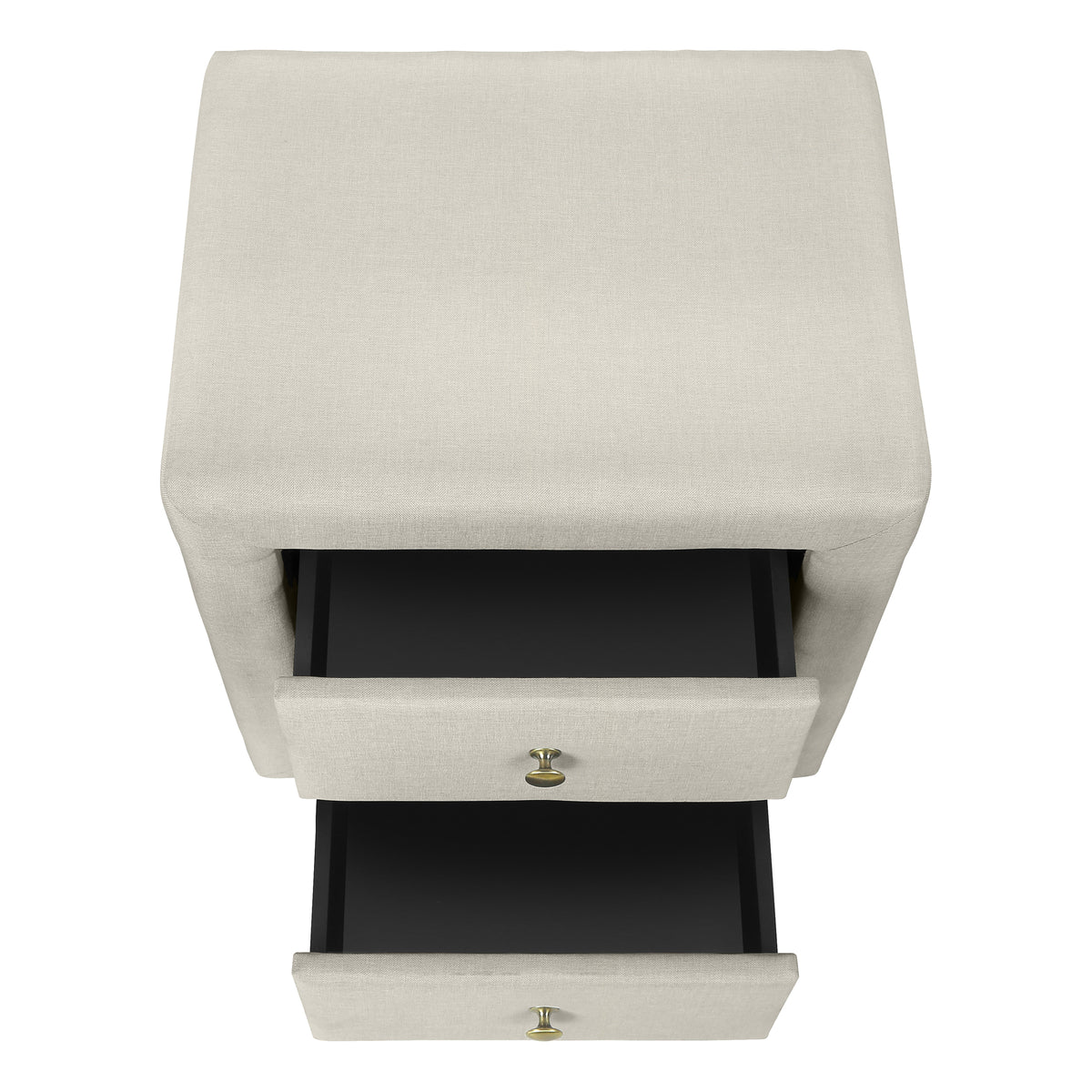 Aurora Beige Linen Nightstand | Ortholuxe Home - Photo 8