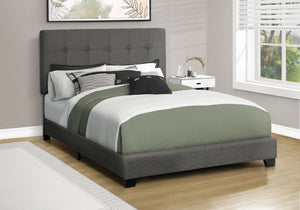 Milano Dark Grey Boucle Fabric Bed | Ortholuxe Home
