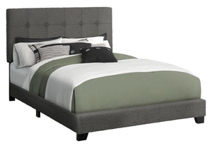 Milano Dark Grey Boucle Fabric Bed | Ortholuxe Home - Photo 2