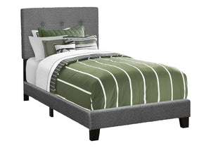 Milano Dark Grey Boucle Fabric Bed | Ortholuxe Home - Photo 2