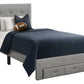 Siena Grey Linen Platform Front Storage Drawer Bed | Ortholuxe Home - Photo 2