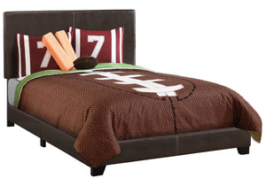 Oslo Dark Brown Leather-Look Bed | Ortholuxe Home - Photo 2