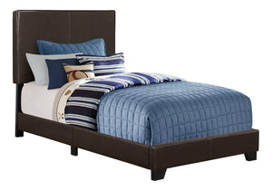 Oslo Dark Brown Leather-Look Bed | Ortholuxe Home - Photo 2
