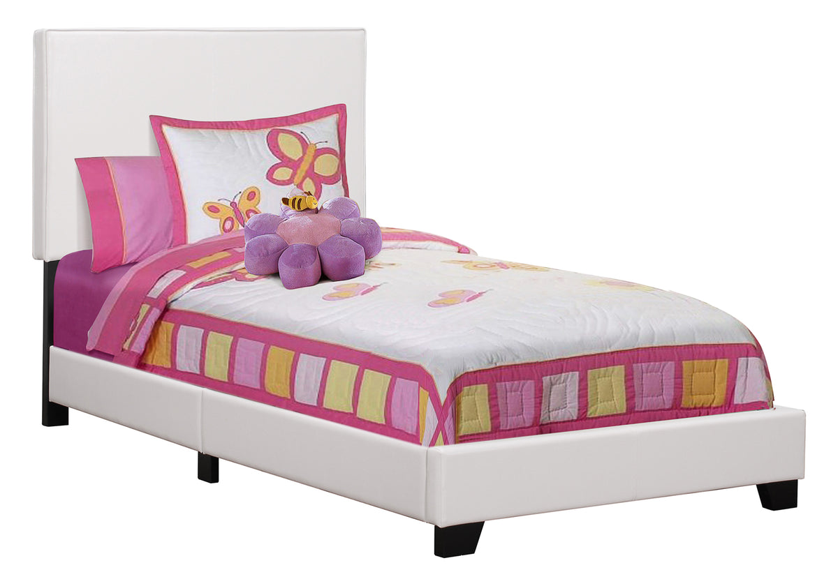 Oslo White Leather-Look Bed | Ortholuxe Home - Photo 2