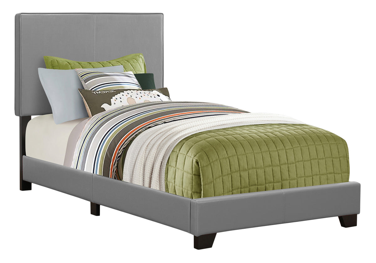 Oslo Grey Leather-Look Bed | Ortholuxe Home - Photo 2
