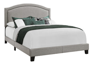 Solis Grey Linen Bed with Chrome Trim | Ortholuxe Home - Photo 2
