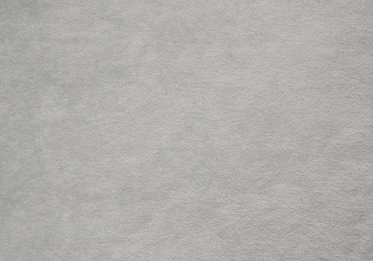 Elara Light Grey Velvet Bed with Chrome Trim | Ortholuxe Home - Photo 9