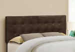 Belle Brown Leather-Look Headboard Only Bed | Ortholuxe Home
