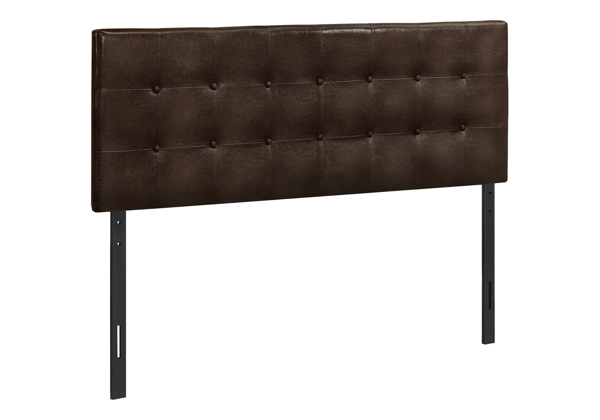 Belle Brown Leather-Look Headboard Only Bed | Ortholuxe Home - Photo 2
