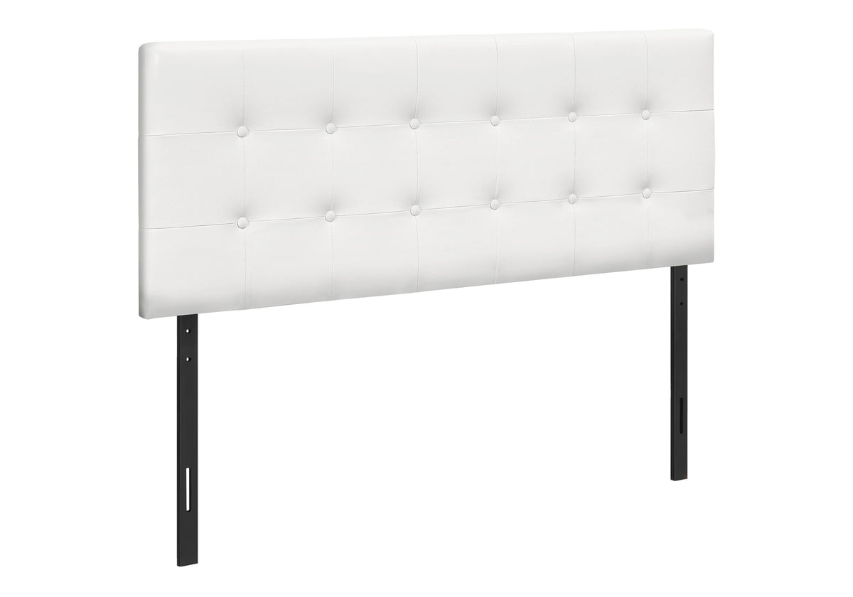 Belle White Leather-Look Headboard Only Bed | Ortholuxe Home - Photo 2