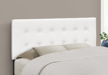 Belle White Leather-Look Headboard Only Bed | Ortholuxe Home