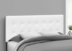 Belle White Leather-Look Headboard Only Bed | Ortholuxe Home