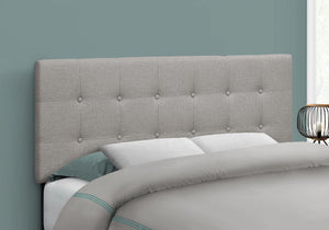 Belle Grey Linen Headboard Only Bed | Ortholuxe Home
