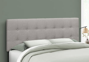 Belle Grey Linen Headboard Only Bed | Ortholuxe Home