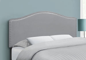 Celeste Grey Leather-Look Headboard Only Bed | Ortholuxe Home