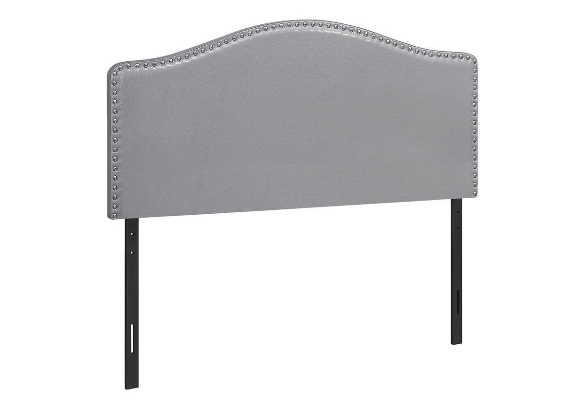 Celeste Grey Leather-Look Headboard Only Bed | Ortholuxe Home - Photo 2