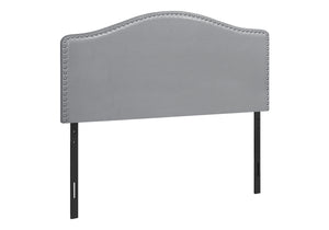 Celeste Grey Leather-Look Headboard Only Bed | Ortholuxe Home - Photo 2