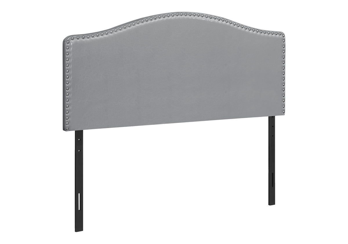 Celeste Grey Leather-Look Headboard Only Bed | Ortholuxe Home - Photo 2