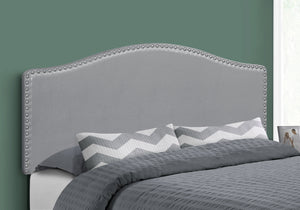 Celeste Grey Leather-Look Headboard Only Bed | Ortholuxe Home