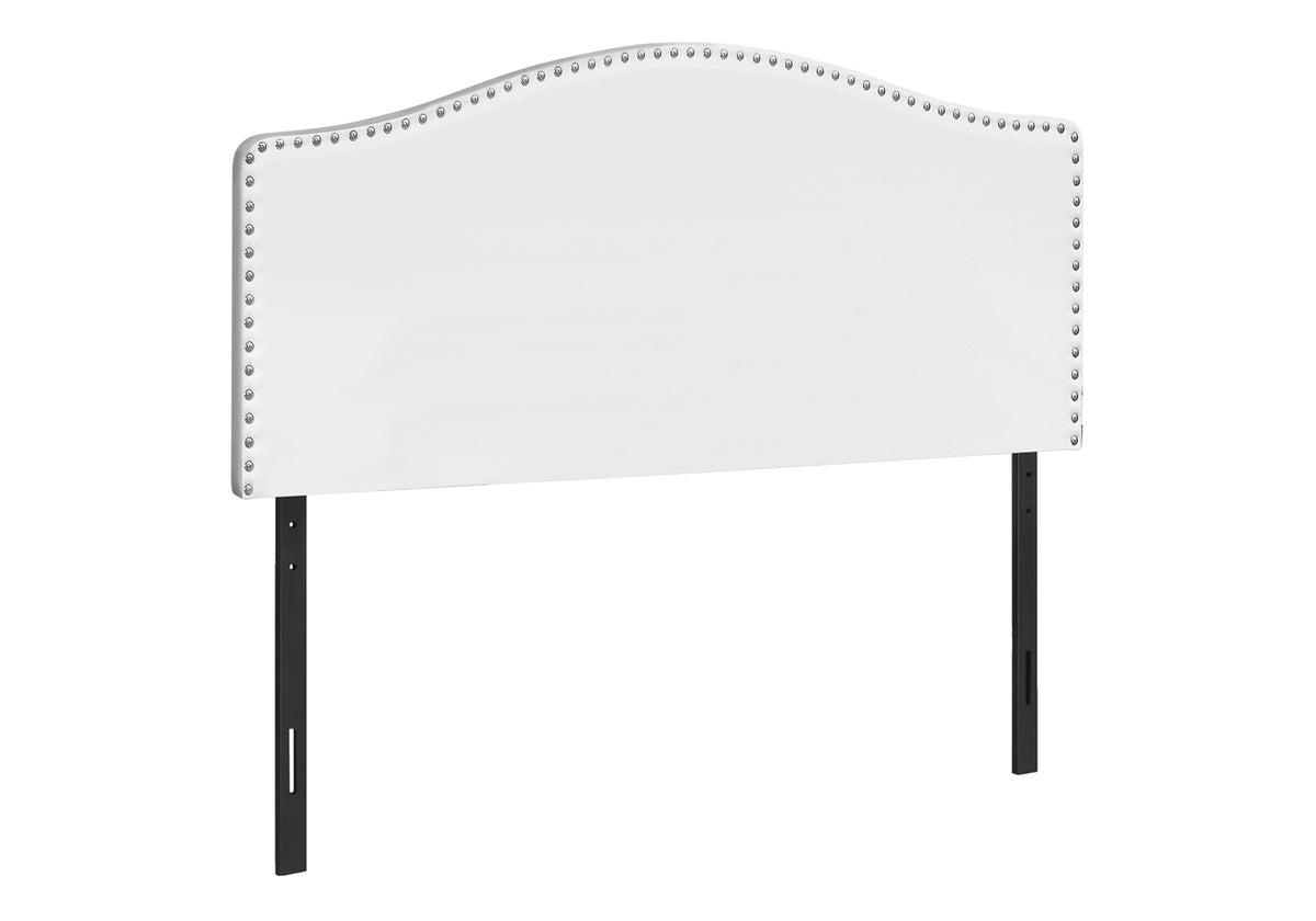 Celeste White Leather-Look Headboard Only Bed | Ortholuxe Home - Photo 2
