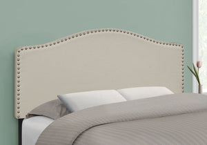 Celeste Beige Linen Headboard Only Bed | Ortholuxe Home