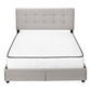 Dahlia Grey Linen Bed with 2 Storage Drawers | Ortholuxe Home - Photo 4