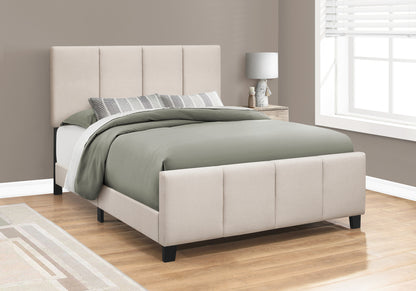 Dahlia Beige Linen Bed | Ortholuxe Home