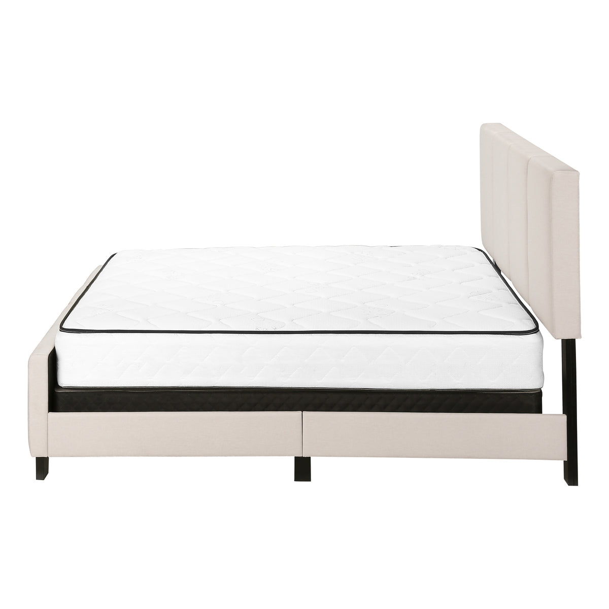 Dahlia Beige Linen Bed | Ortholuxe Home - Photo 4