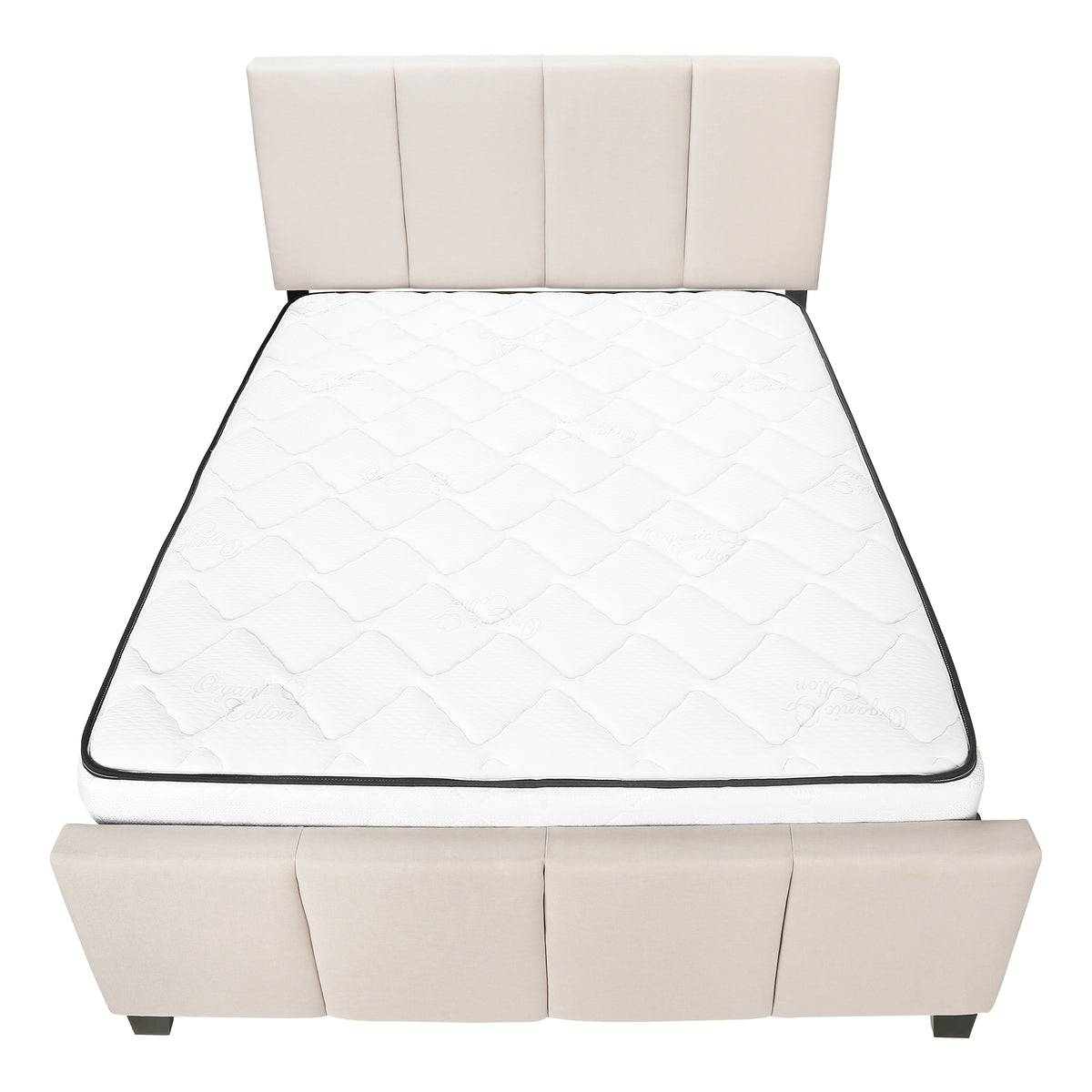 Dahlia Beige Linen Bed | Ortholuxe Home - Photo 6