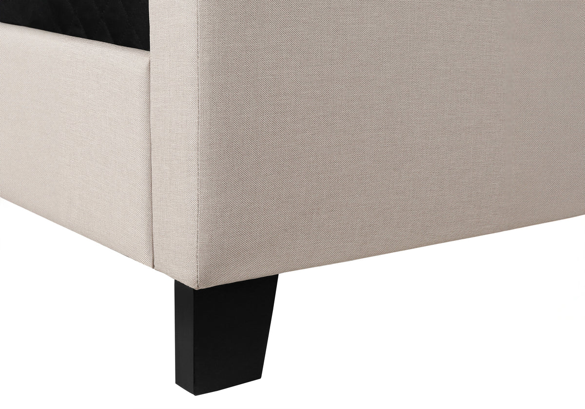 Dahlia Beige Linen Bed | Ortholuxe Home - Photo 8