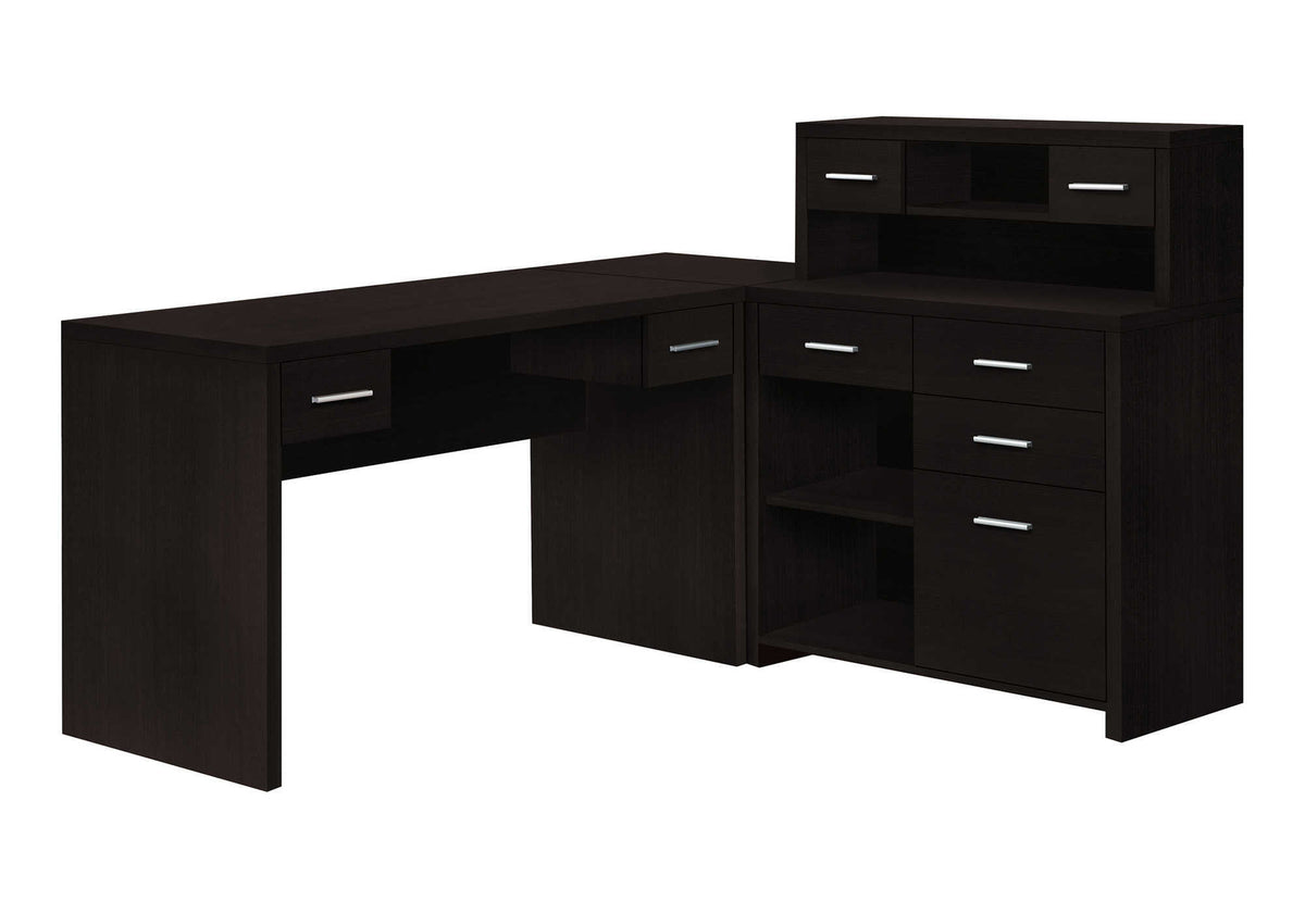 Isla Espresso Left or Right Facing Corner Computer Desk | Ortholuxe Home - Photo 2