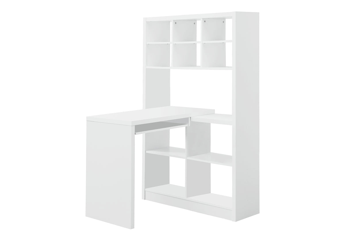 Juniper White Left or Right Facing Corner Computer Desk | Ortholuxe Home - Photo 2