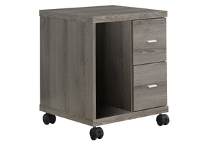 Lyra Dark Taupe Office Cabinet with 2 Drawers on Castors | Ortholuxe Home - Photo 2